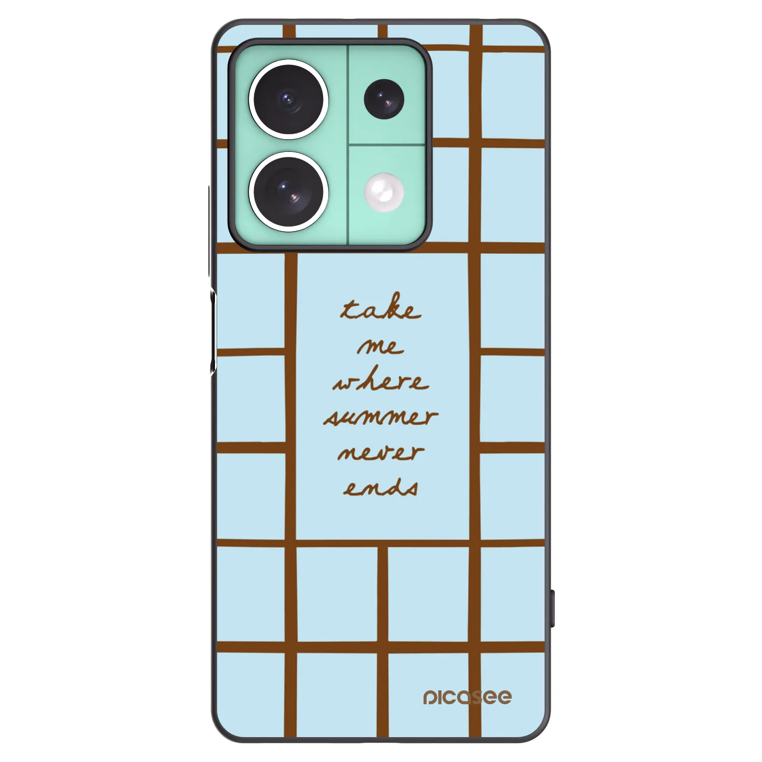 Picasee silikonowe czarne etui na Xiaomi Redmi Note 13 5G - Shutter Season