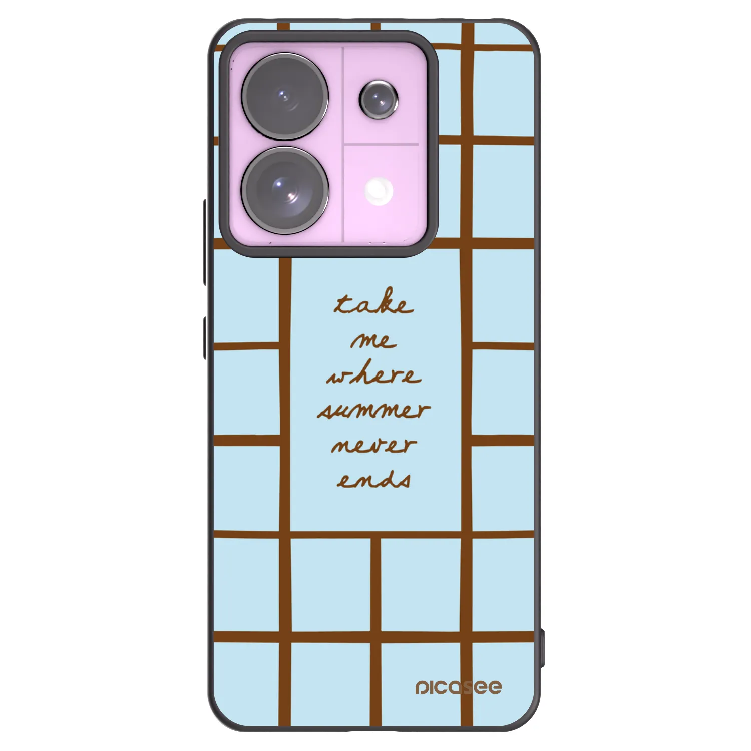 Picasee silikonowe czarne etui na Xiaomi Redmi Note 13 Pro 5G - Shutter Season