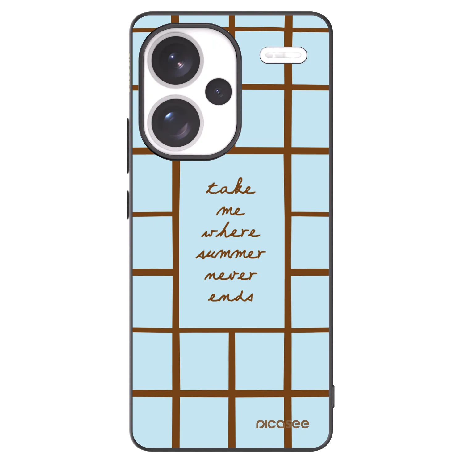 Picasee silikonowe czarne etui na Xiaomi Redmi Note 13 Pro+ 5G - Shutter Season
