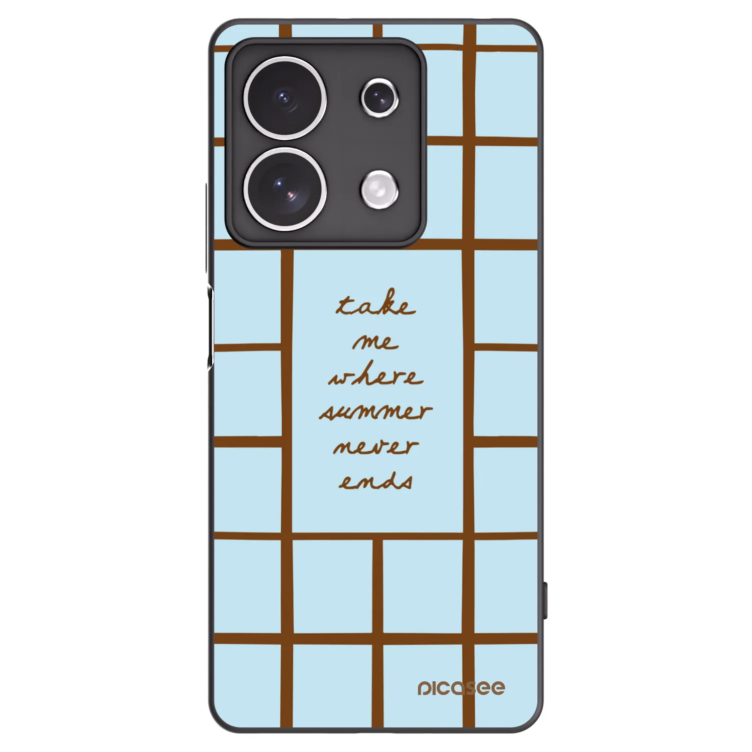 Picasee silikonowe czarne etui na Xiaomi Redmi Note 13 4G - Shutter Season