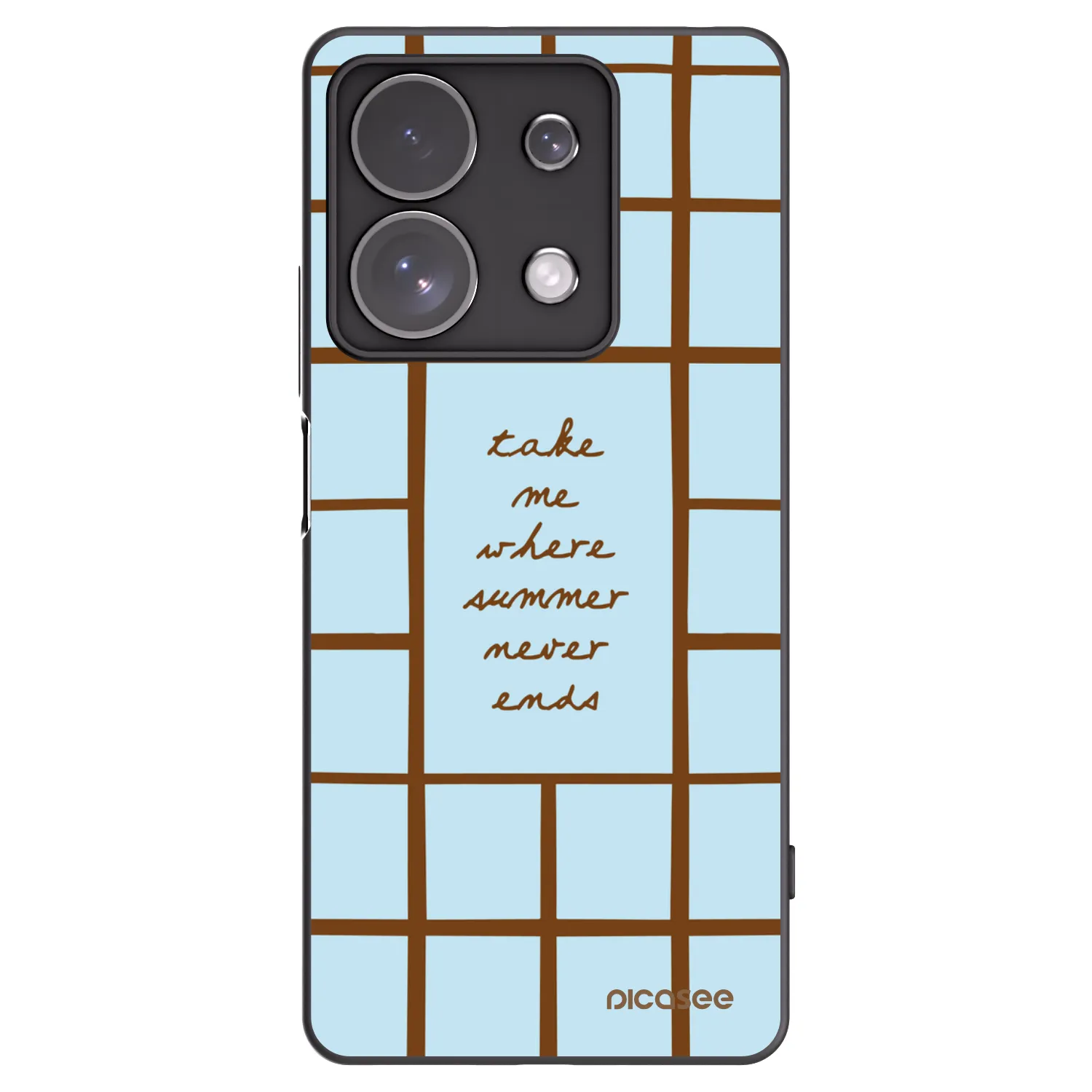 Picasee silikonowe czarne etui na Xiaomi Redmi Note 13 Pro 4G - Shutter Season