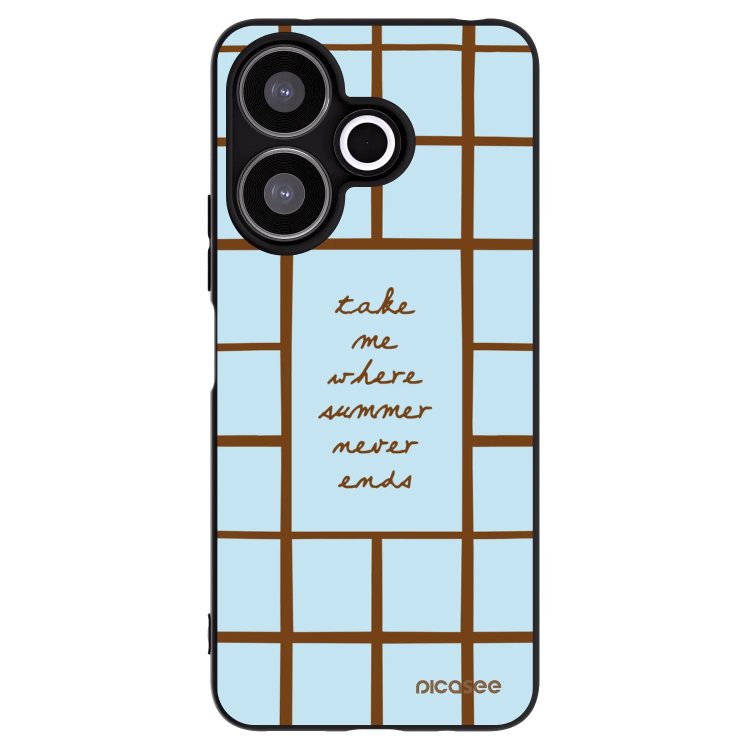 Picasee silikonowe czarne etui na Xiaomi Redmi 13 4G - Shutter Season