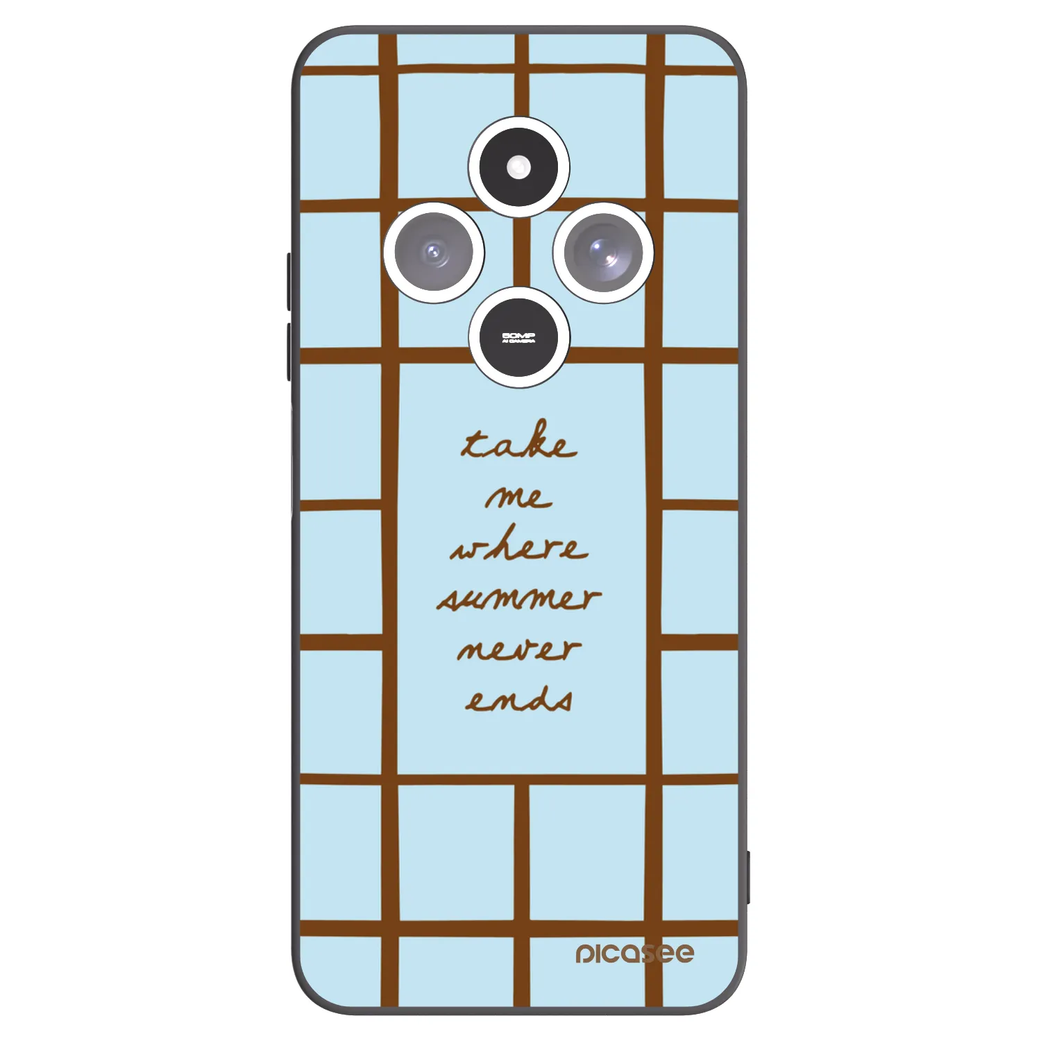 Picasee silikonowe czarne etui na Xiaomi Redmi 14C - Shutter Season