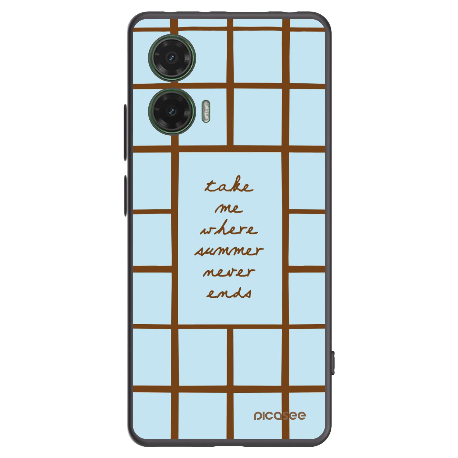 Picasee silikonowe czarne etui na Motorola Moto G35 5G - Shutter Season