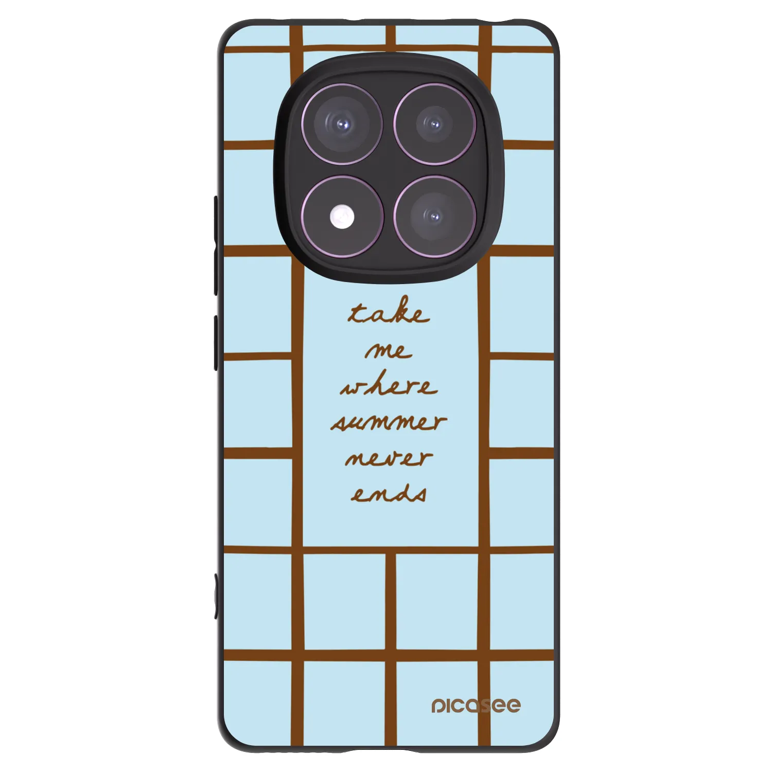Picasee silikonowe czarne etui na Xiaomi Redmi Note 14 Pro 4G - Shutter Season