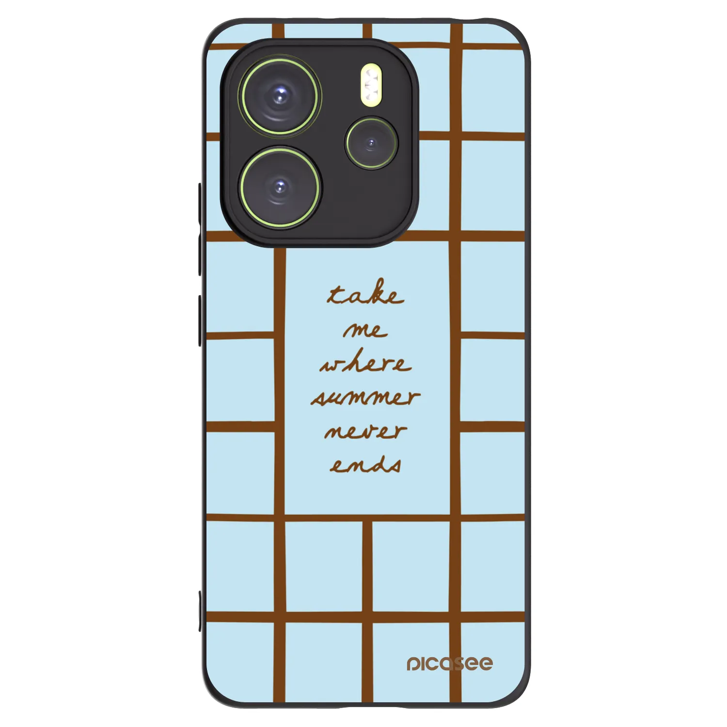 Picasee silikonowe czarne etui na Xiaomi Redmi Note 14 4G - Shutter Season