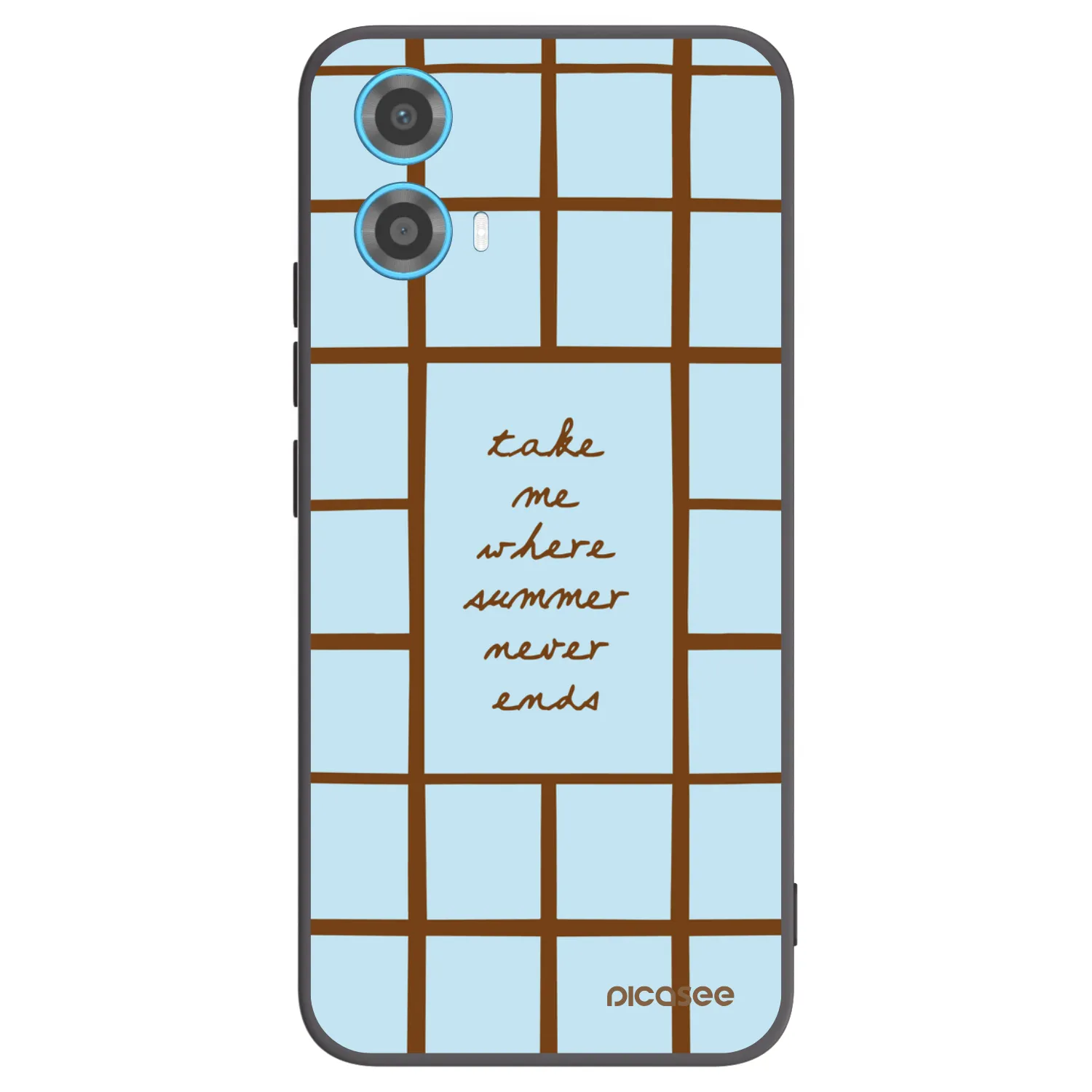 Picasee silikonowe czarne etui na Motorola Moto G34 5G - Shutter Season