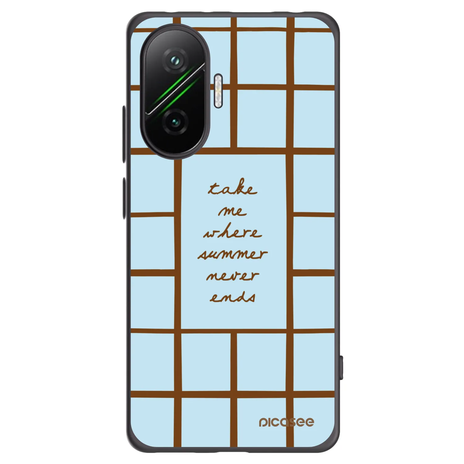 Picasee silikonowe czarne etui na Xiaomi Poco F7 5G - Shutter Season