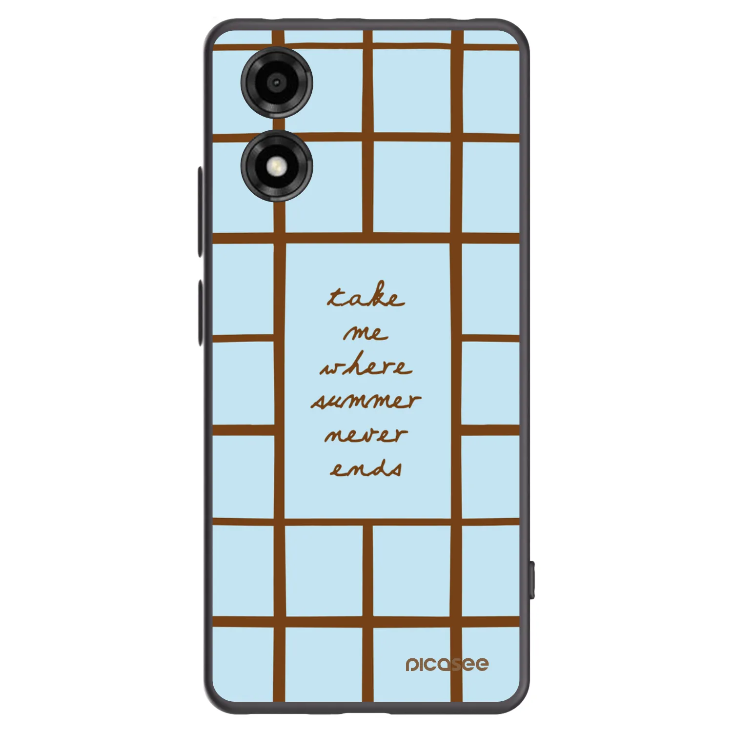 Picasee silikonowe czarne etui na Motorola Moto E14 - Shutter Season