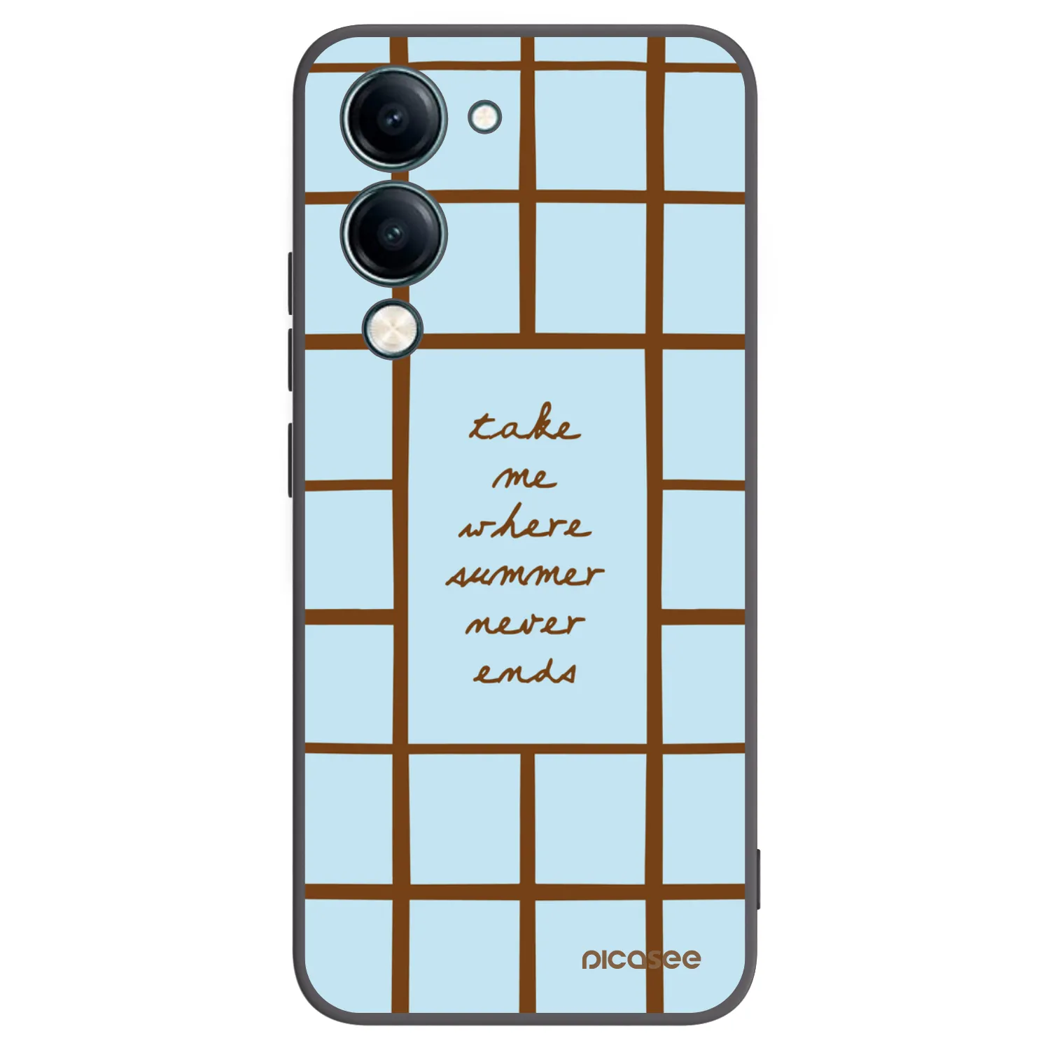Picasee silikonowe czarne etui na Vivo Y29s 5G - Shutter Season