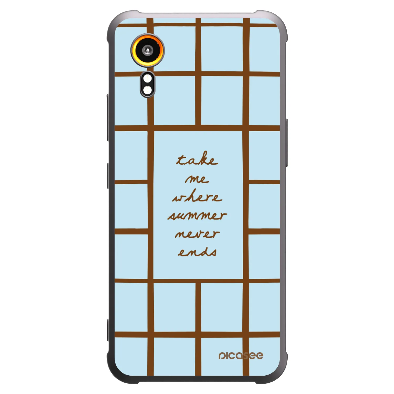 Picasee silikonowe czarne etui na Samsung Galaxy XCover 7 - Shutter Season