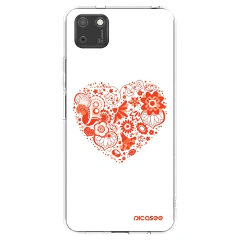 Picasee silikonowe przeźroczyste etui na Huawei Y5P - Big heart