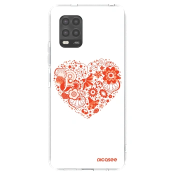 Picasee silikonowe przeźroczyste etui na Xiaomi Mi 10 Lite - Big heart