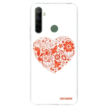 Picasee silikonowe przeźroczyste etui na Realme 6i - Big heart
