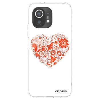 Picasee silikonowe przeźroczyste etui na Xiaomi Mi 11 - Big heart