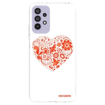 Picasee silikonowe przeźroczyste etui na Samsung Galaxy A32 4G SM-A325F - Big heart