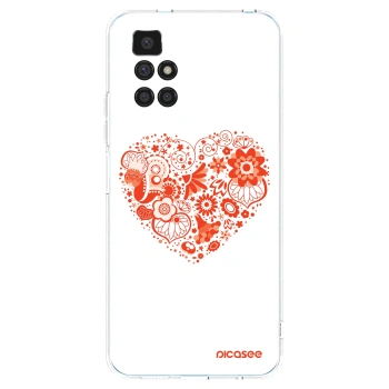 Picasee silikonowe przeźroczyste etui na Xiaomi Redmi 10 - Big heart