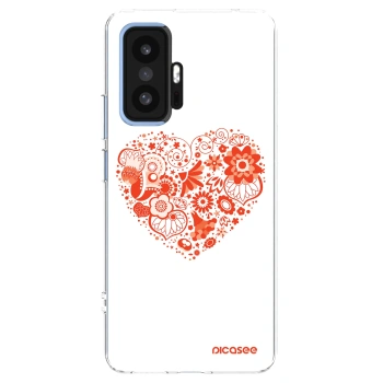 Picasee silikonowe przeźroczyste etui na Xiaomi 11T - Big heart