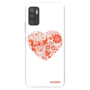 Picasee silikonowe przeźroczyste etui na Xiaomi Poco M3 Pro 5G - Big heart