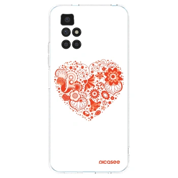 Picasee silikonowe przeźroczyste etui na Xiaomi Redmi 10 (2022) - Big heart