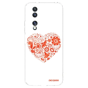 Picasee silikonowe przeźroczyste etui na Honor 70 - Big heart