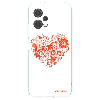 Picasee silikonowe przeźroczyste etui na Xiaomi Poco X5 - Big heart