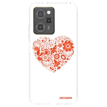 Picasee silikonowe przeźroczyste etui na Xiaomi Poco X5 Pro - Big heart