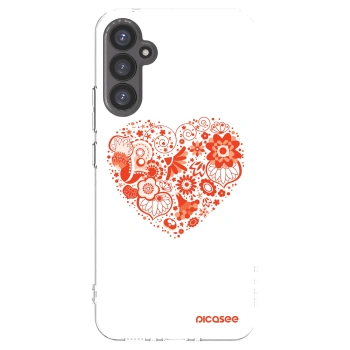 Picasee silikonowe przeźroczyste etui na Samsung Galaxy A34 5G A346B - Big heart