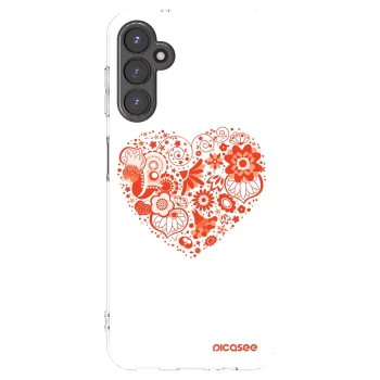Picasee silikonowe przeźroczyste etui na Samsung Galaxy A14 4G A145R - Big heart