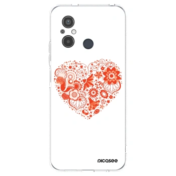 Picasee silikonowe przeźroczyste etui na Xiaomi Redmi 12C - Big heart