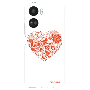 Picasee silikonowe przeźroczyste etui na Honor 90 Lite 5G - Big heart