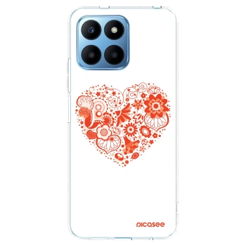 Picasee silikonowe przeźroczyste etui na Honor 70 Lite - Big heart
