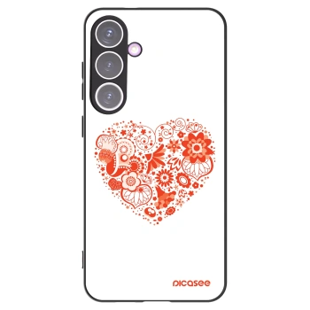 Picasee silikonowe czarne etui na Samsung Galaxy S24+ S926B 5G - Big heart