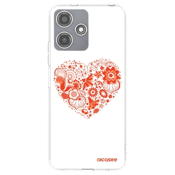 Picasee silikonowe przeźroczyste etui na Xiaomi Redmi 12 5G - Big heart