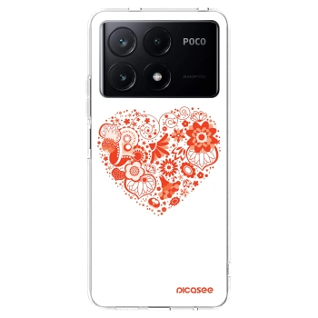 Picasee silikonowe przeźroczyste etui na Xiaomi Poco X6 Pro - Big heart