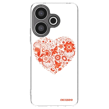 Picasee silikonowe przeźroczyste etui na Xiaomi Redmi 13 4G - Big heart
