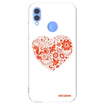 Picasee silikonowe przeźroczyste etui na Honor 10 Lite - Big heart