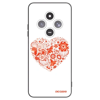 Picasee silikonowe czarne etui na Xiaomi Redmi 14C - Big heart