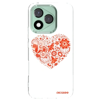 Picasee silikonowe przeźroczyste etui na Honor 400 Lite 5G - Big heart