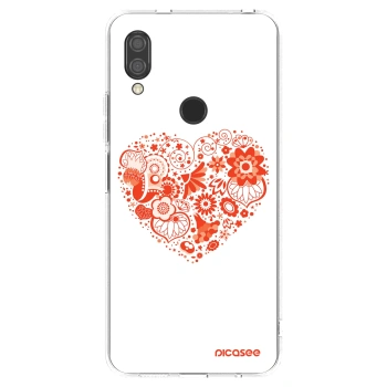 Picasee silikonowe przeźroczyste etui na Xiaomi Redmi 7 - Big heart