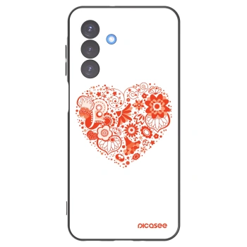 Picasee silikonowe czarne etui na Samsung Galaxy A17 5G - Big heart