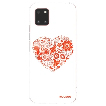 Picasee silikonowe przeźroczyste etui na Samsung Galaxy Note 10 Lite N770F - Big heart