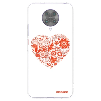 Picasee silikonowe przeźroczyste etui na Xiaomi Poco F2 Pro - Big heart