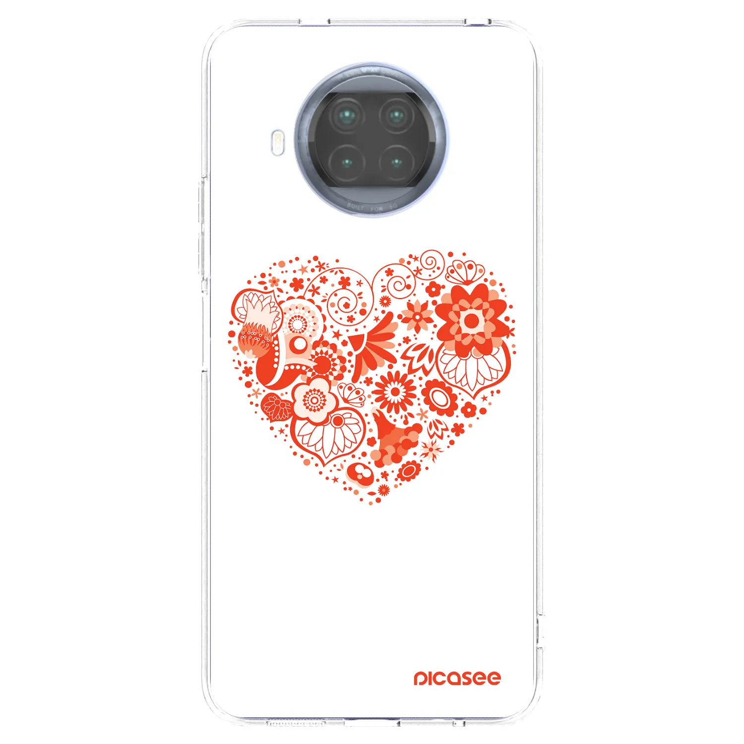 Picasee silikonowe przeźroczyste etui na Xiaomi Mi 10T Lite - Big heart