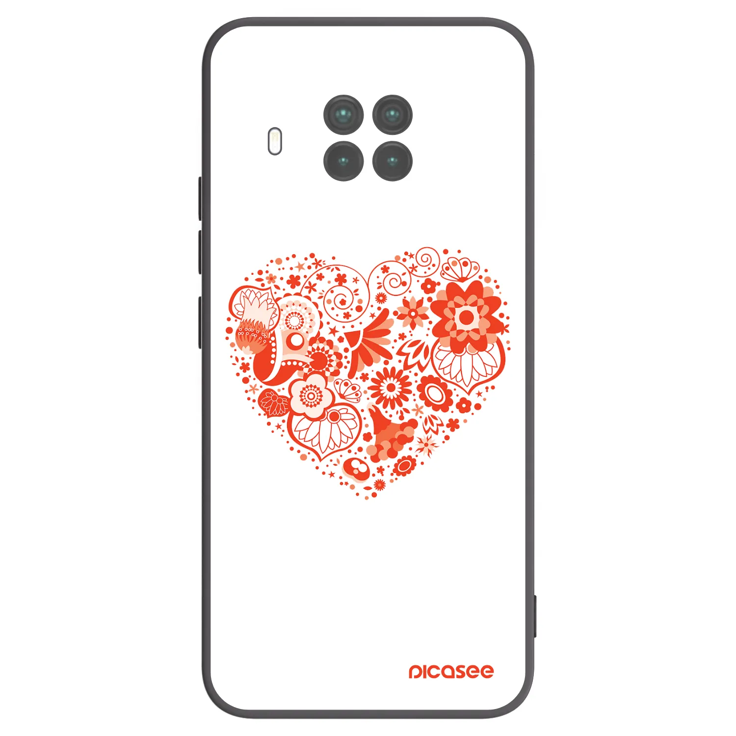 Picasee silikonowe czarne etui na Xiaomi Mi 10T Lite - Big heart