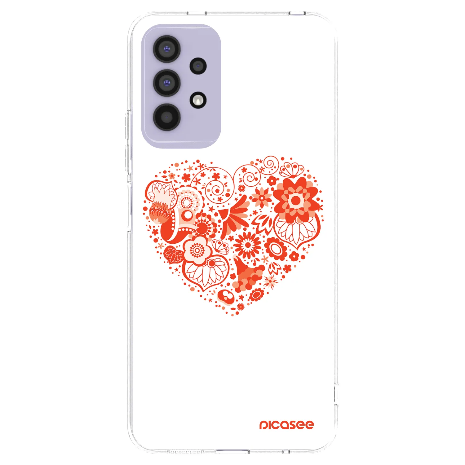 Picasee silikonowe przeźroczyste etui na Samsung Galaxy A32 4G SM-A325F - Big heart