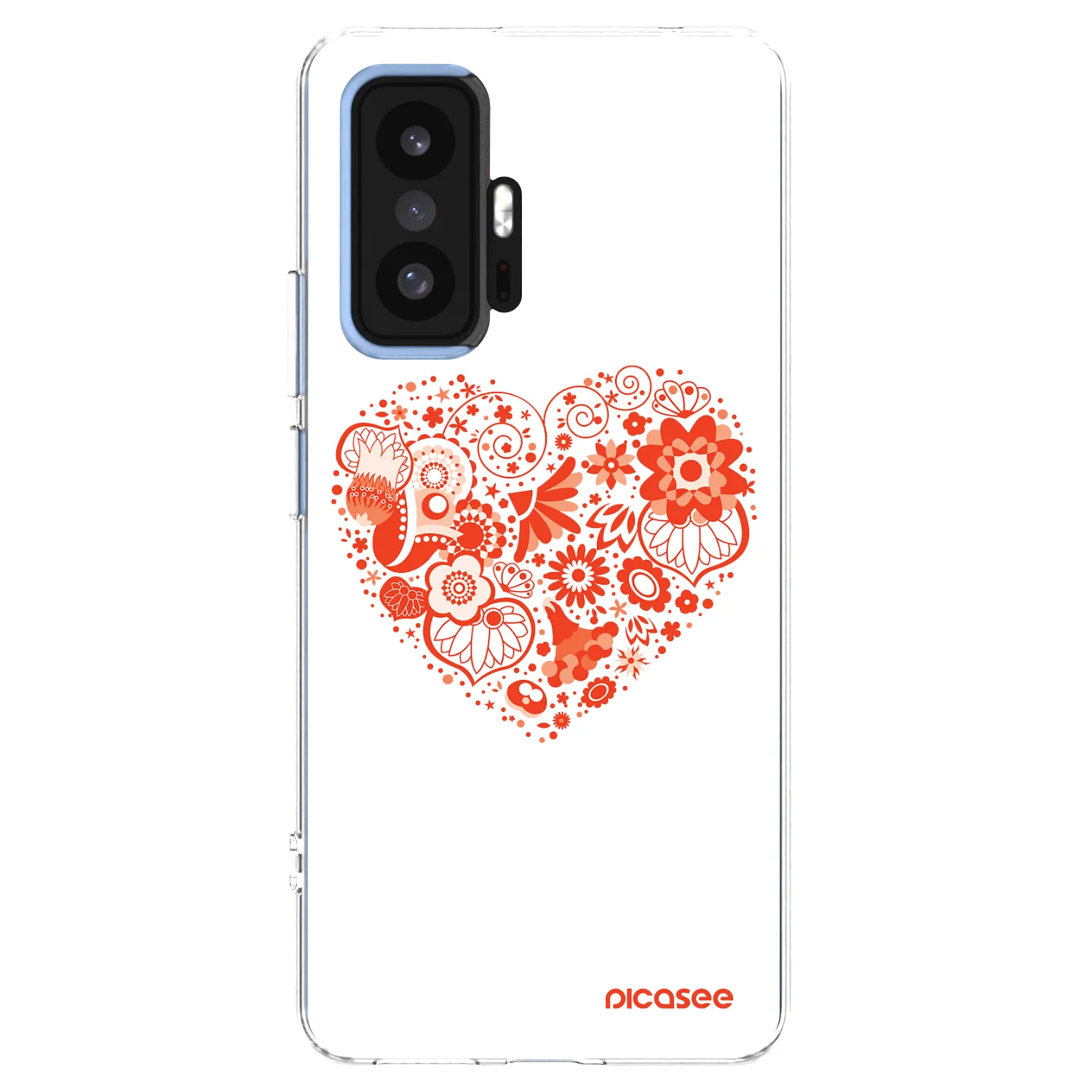 Picasee silikonowe przeźroczyste etui na Xiaomi 11T - Big heart