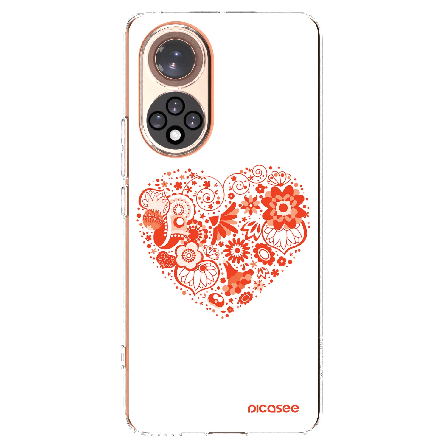 Picasee silikonowe przeźroczyste etui na Huawei Nova 9 - Big heart
