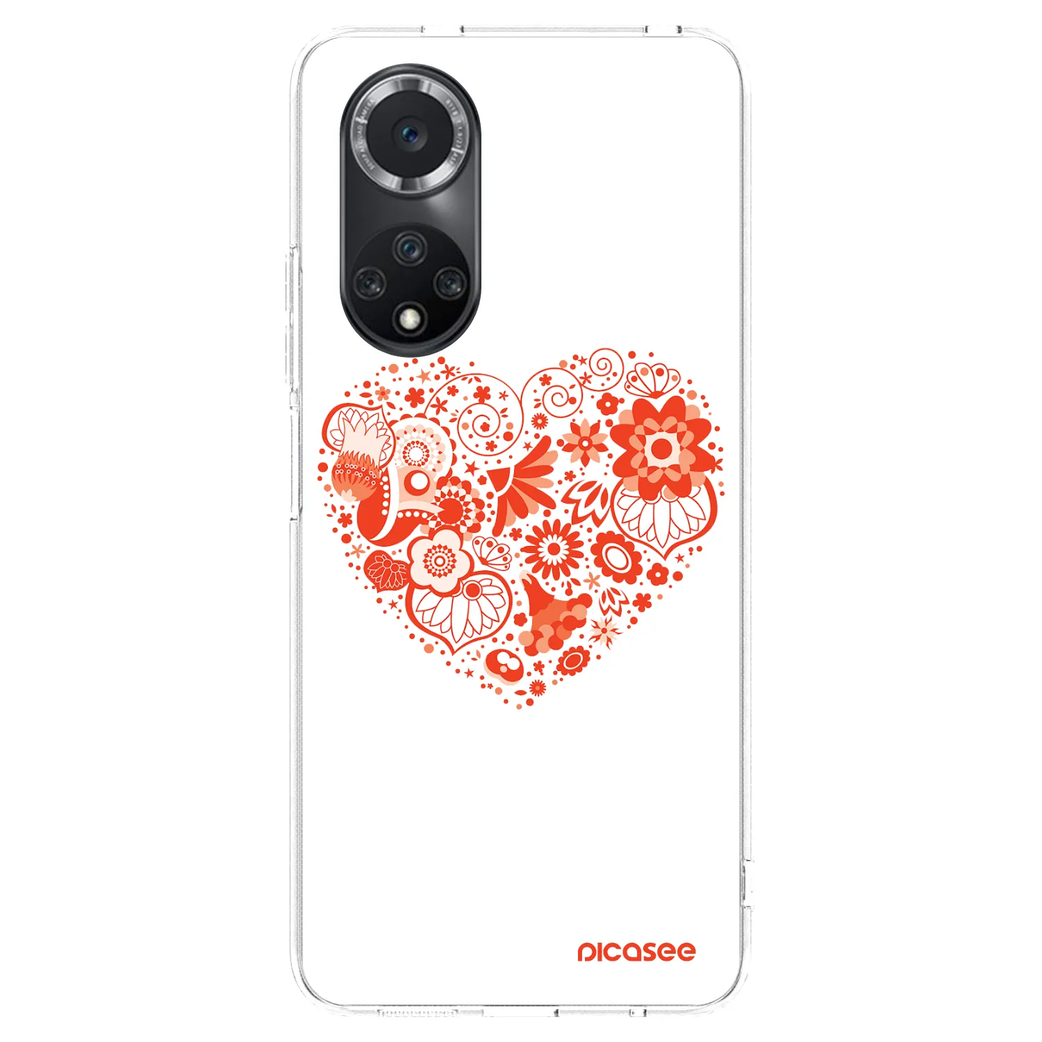 Picasee silikonowe przeźroczyste etui na Huawei Nova 9 SE - Big heart