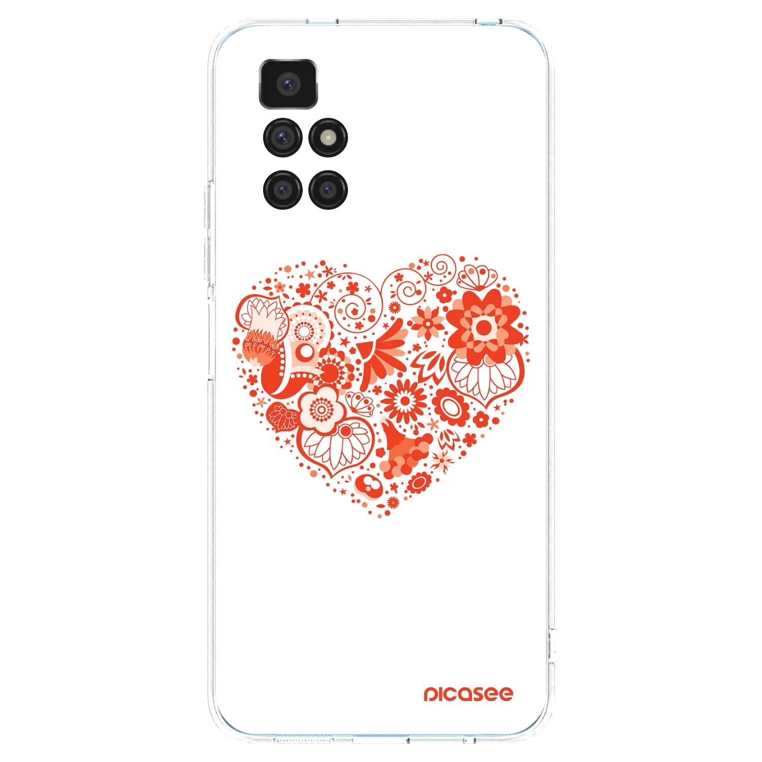 Picasee silikonowe przeźroczyste etui na Xiaomi Redmi 10 (2022) - Big heart